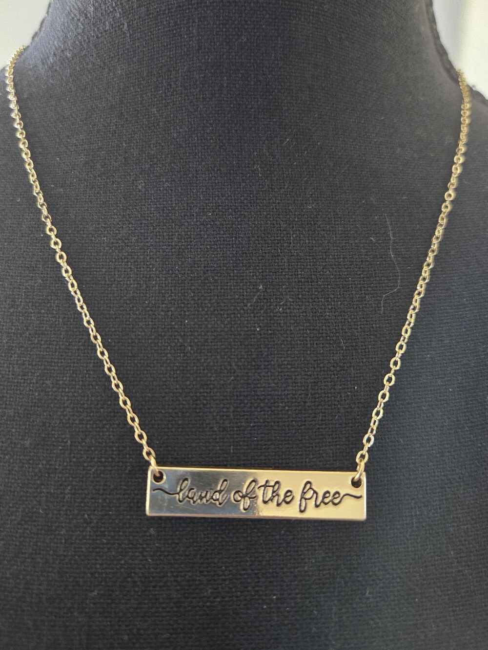 Land Of The Free Gold Necklace